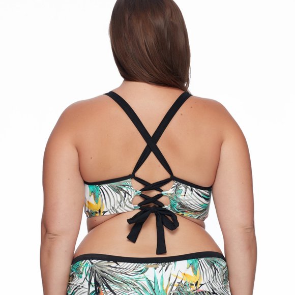 NWT Skye Adley Bikini Top in Folia Print, Avaible in sizes 0X and 1X - Picture 3 of 5